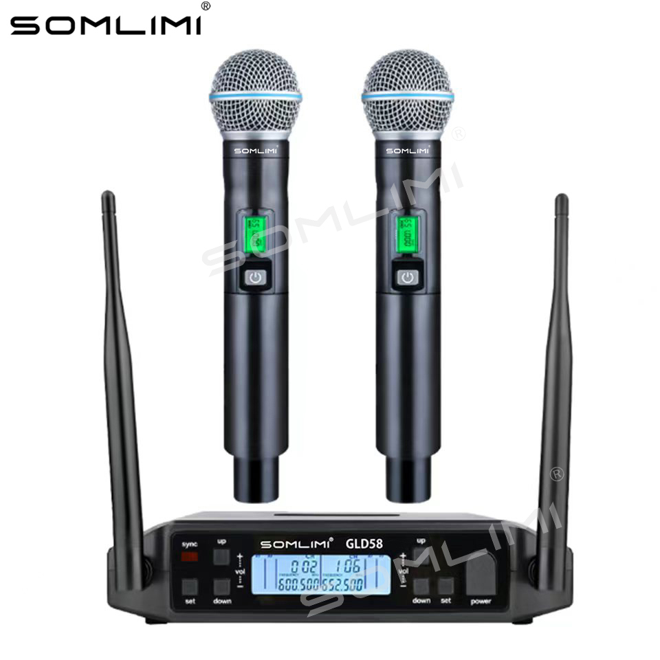Shure Mic Sm58 - SOMLIMI G24-A58 600 МГц Металлический портативный