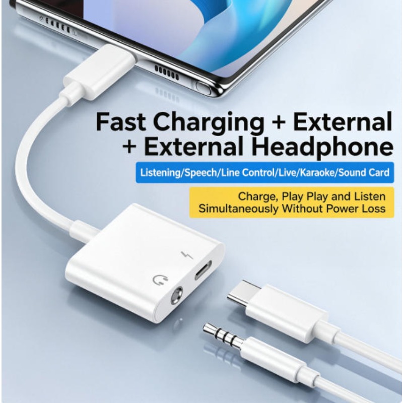 Аудиоадаптер для iPhone 14, 13 – обзор и цена Earphone Splitter Jack